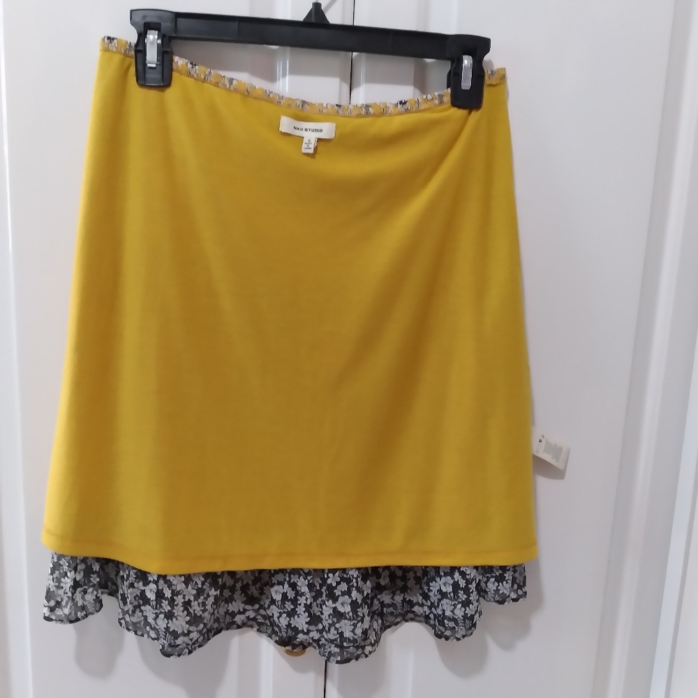 Max Studio Floral Print Skirt Sz S - Picture 5 of 8